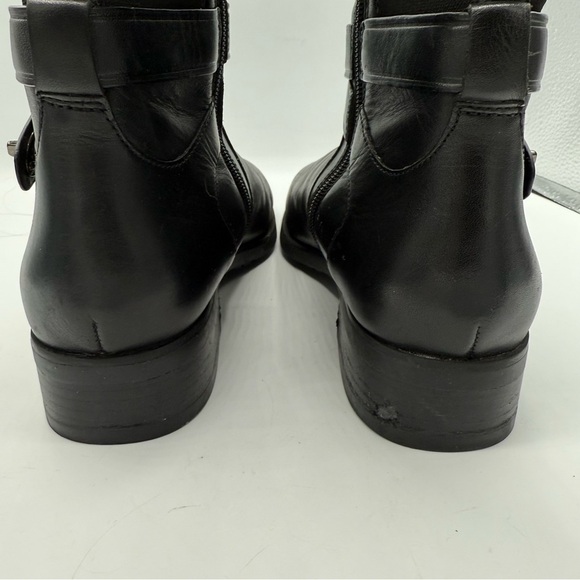 COACH | Essex Semi Matte Leather Tall Boots, Black 9.5 B wide calf/ regular - Picture 10 of 11